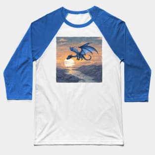 Blue Dragon In The Sun Baseball T-Shirt